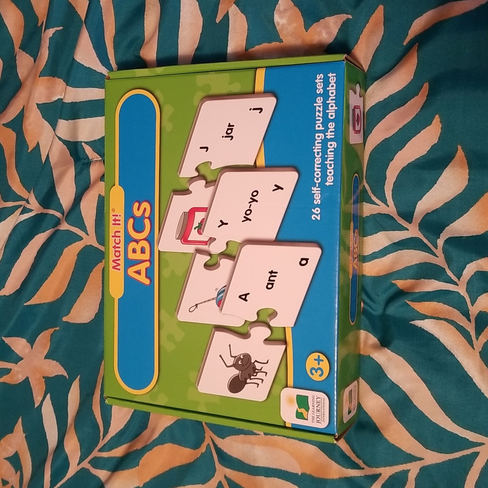 New in box! Match it ABCs self correcting puzzle sets